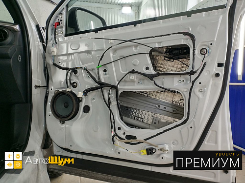 Виброизоляция дверей Тойоты Ра4 Ха40
