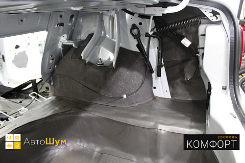 Клеим Flex A15 на арки Рено Логана