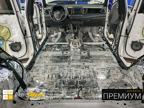 Виброизоляция пола Тойоты Ра4 Ха40