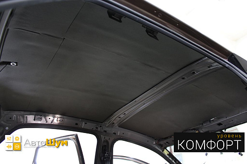 Шумо и теплоиозоляция крыши Поло MK5
