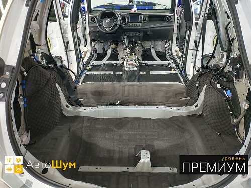 Шумоизоляция багажника Тойоты Тойоты Ра4 Ха40
