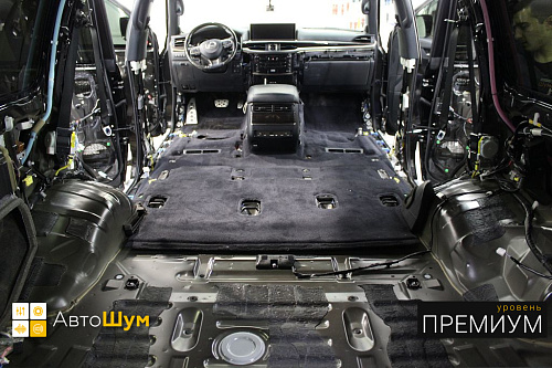 Штатная шумоизоляция багажника Лексус ЛХ 570