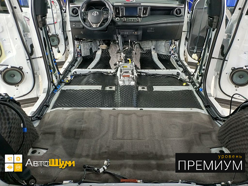 Шумоизоляция пола Тойоты Ра4 Ха40