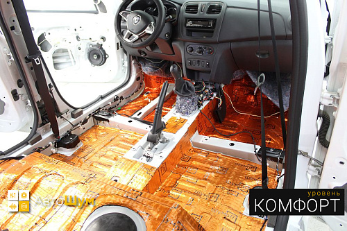 Виброизоляция пола Рено Логана