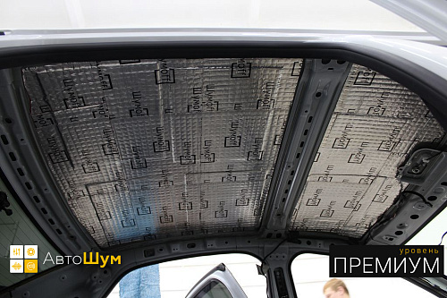 Виброизоляция крыши Лады Весты