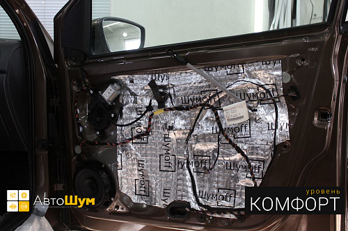 Шумоизоляция дверей Фольксваген Поло MK5