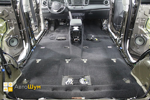 Чистый ковёр Тойота Рав4 XA40.