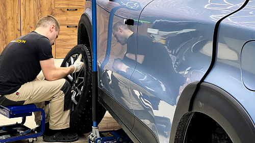 Снятие колёс и подкрылок Чанган Юни-Т