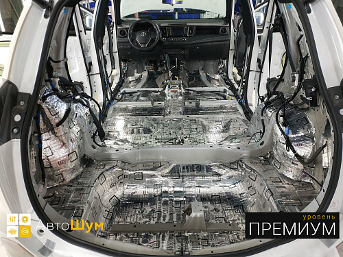 Виброизоляция багажника Тойоты Ра4 Ха40