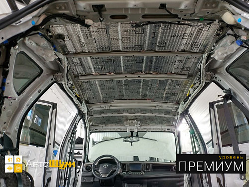 Виброизоляция крыши Тойоты Ра4 Ха40