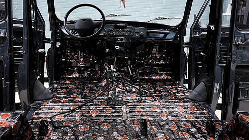 Виброизоляция пола УАЗ Хантер