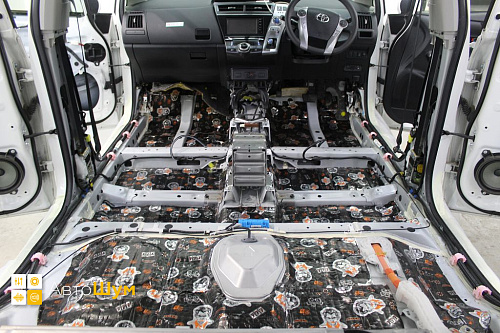 Виброизоляция днища Тойота Приус