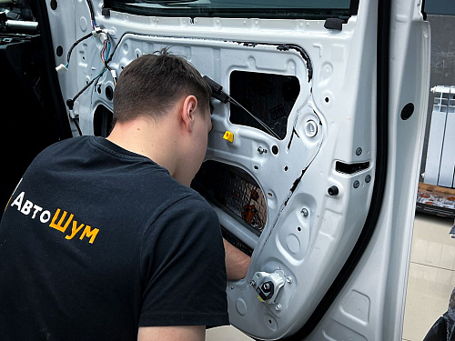 Виброизоляция дверей Тойота Фортунер