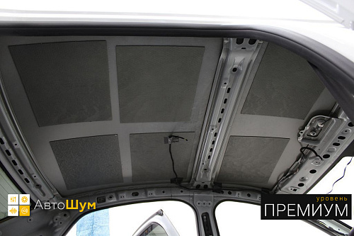 Штатная шумоизоляция крыши Лады Весты