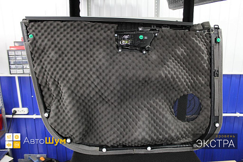 Шумоизоляция обшивки двери Киа Церато