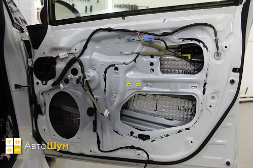 Шумоизоляция дверей Тойота Приус