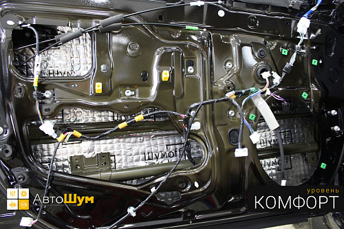 Виброизоляция дверей Тойоты Камри XV55.